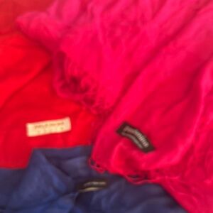 3 Pashmina Red , blue , hot pink all three